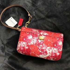 Coach Floral Wristlet
